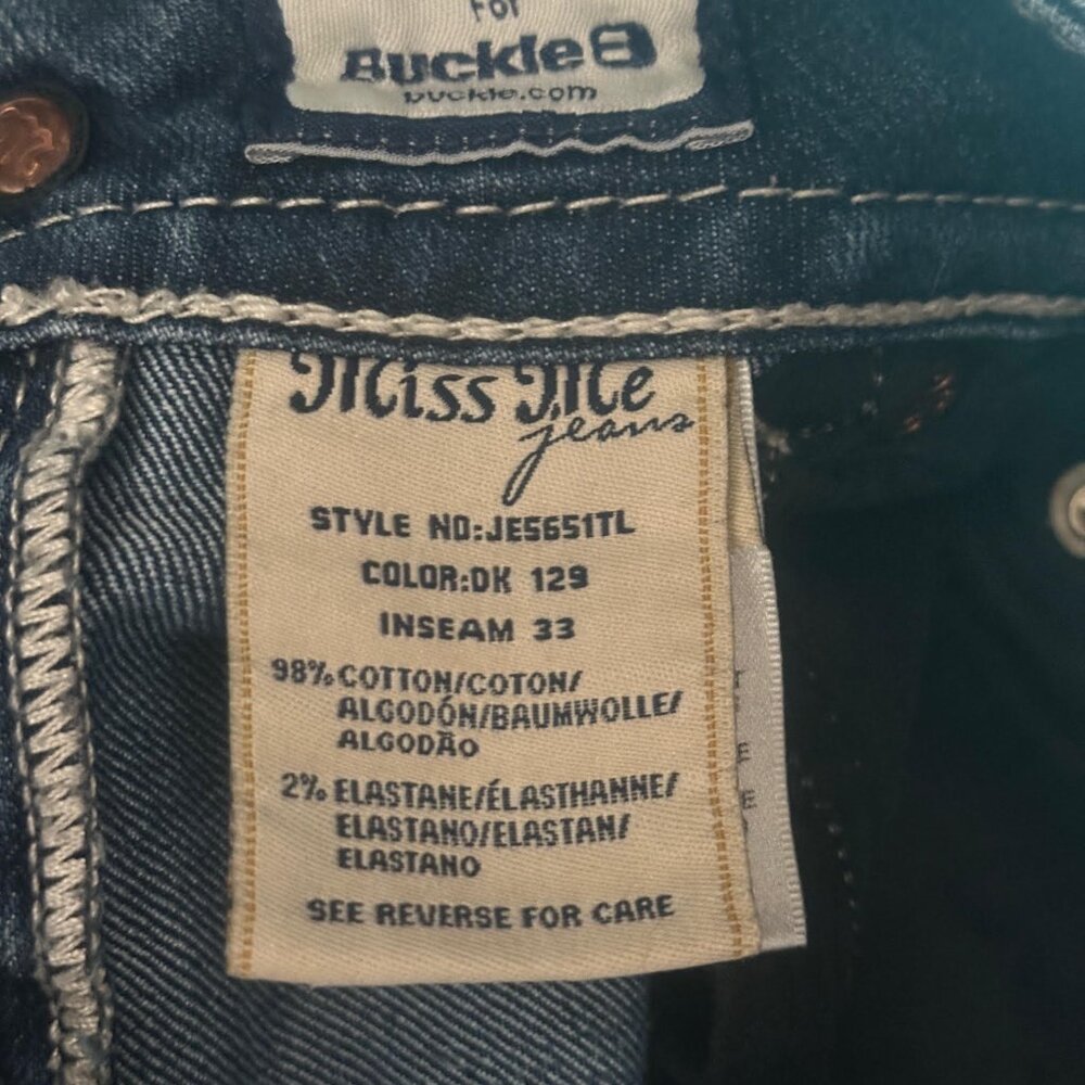 Miss Me Straight Leg Sz 25 - Picture 4 of 4